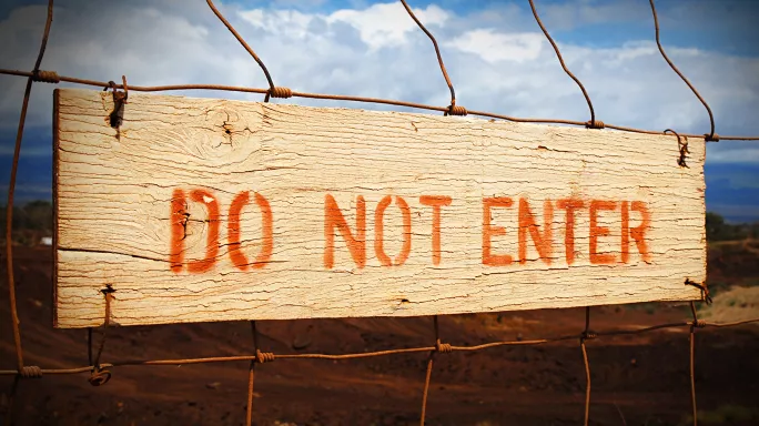 No entry sign